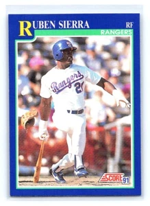 1991 Score Ruben Sierra Texas Rangers #495 - Picture 1 of 2