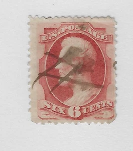 Scott # 148, 6 Cent Karmin, Lincoln, 1873, - Bild 1 von 1