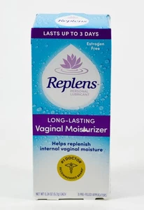 REPLENS Long Lasting Vaginal Moisturizer 8 PRE-FILLED Estrogen Free 03/2026 - Picture 1 of 4