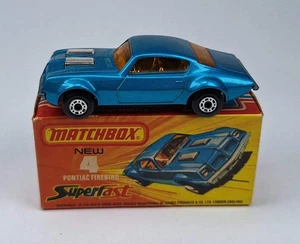 MATCHBOX SUPERFAST n.4 - PONTIAC FIREBIRD, Made in England, con scatola originale - Foto 1 di 8