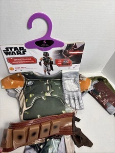 Star Wars Boba Fett Disfraz Niños Pequeño 4-6 Mono Guantes Cinturón Capa Solo NOMASK - Imagen 1 de 11