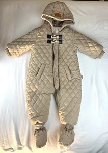 Murmurbear Baby Kleinkind Schneeanzug Winter gesteppt hellbraun Größe 18-24 Monate - Bild 1 von 11