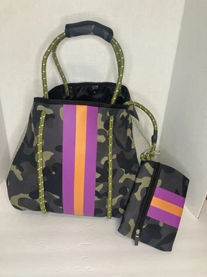 Bolso de Mano Camuflado Neopreno Rosa Naranja Bolso de Gimnasio Bolso de Mano Viaje para Pasar la Noche Foto 1 de 4