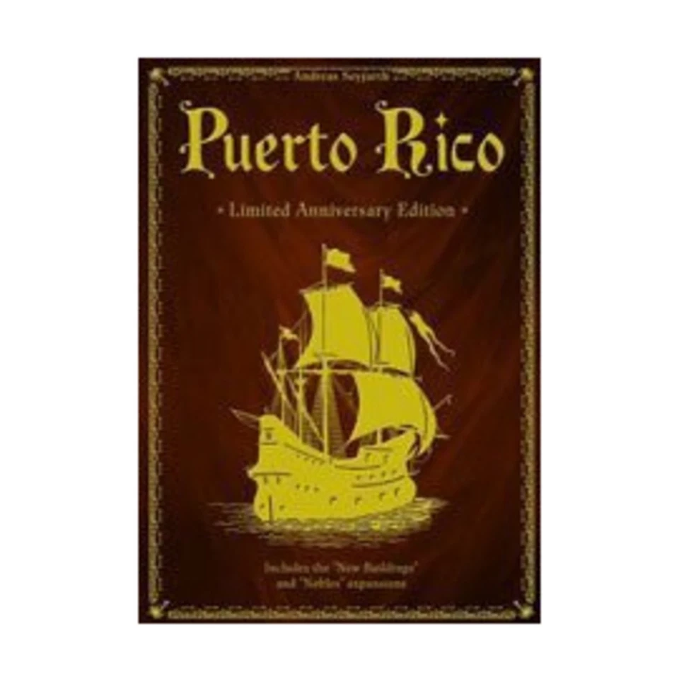 Rio Grande Boardgame Puerto Rico (Limited Anniversary Ed) Box SW (New) - Image 1 of 1