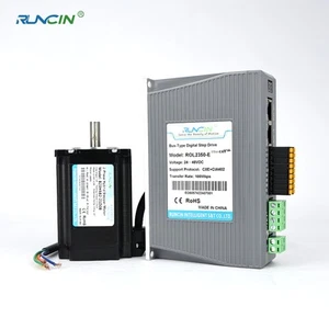 Kit de motor paso a paso Runcin Nema23 1 Nm 142 oz.in + controlador EtherCAT para enrutador CNC - Imagen 1 de 13