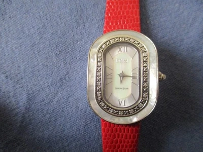 H 796 ladys sterling silver diamond ECCLISSI quartz  watch - image 1 of 4