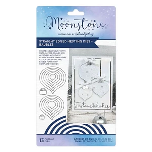 Hunkydory Moonstone - Straight Edged Nesting BAUBLES Craft Die Set - MSTONE1032 - Picture 1 of 1