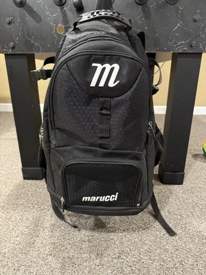 Marucci 棒球或垒球背包黑色包完好  — 第 1/4 张图片