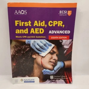 Advanced First Aid CPR Book AED by American Academy of Orthopaedic Surgeons - Picture 1 of 15