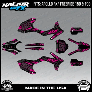 Kit de gráficos para Apollo RXF Freeride 150 190 serie Twitch - rosa - Imagen 1 de 4