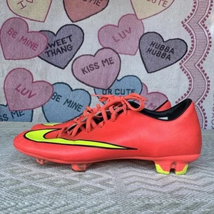 Size 7 - Nike Mens Mercurial Victory V FG Red Yellow Soccer Cleats Hyper Punch - Picture 1 of 8