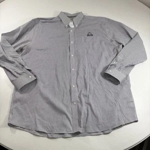 Butler Bulldogs Button Dress Shirt Cutter & Buck Long Sleeve Windowpane Pane 3XL - Picture 1 of 9