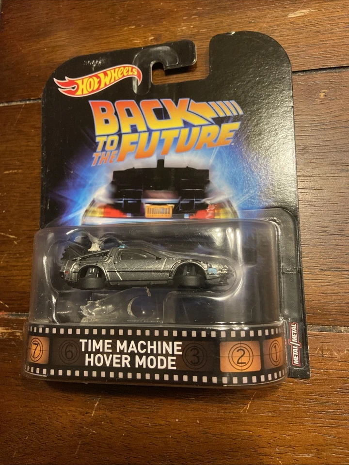 HOT WHEELS 2016 RETRO ENTERTAINMENT BACK TO THE FUTURE TIME MACHINE HOVER MODE - Image 1 of 1