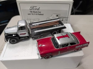 First Gear 56 Stock Car & 51 F-6 Flatbed Ford Economy Run 1/34 - Bild 1 von 6