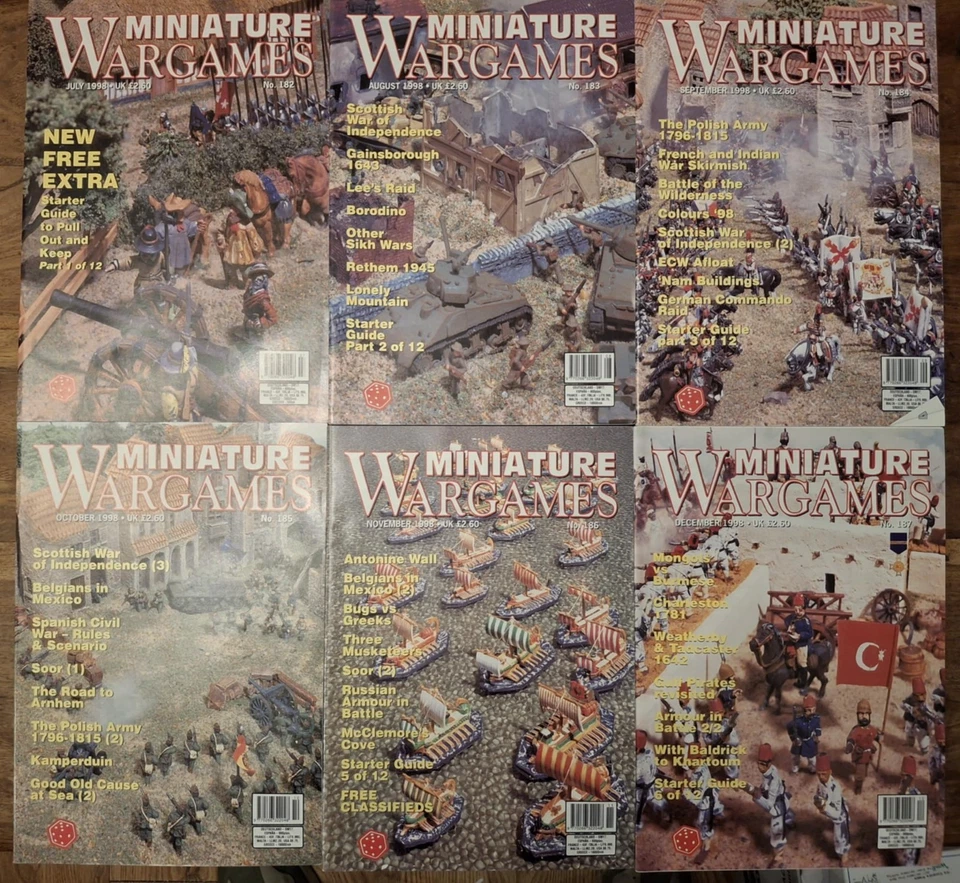 Rivista Wargames in miniatura, da luglio a dicembre 1998, 182-187 - Immagine 1 di 1