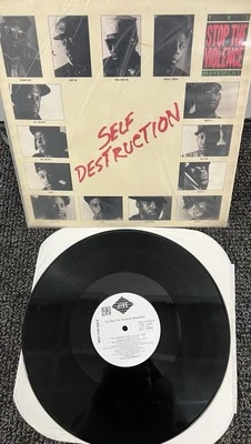 Stop The Violence - Self Destuction 12 White Label Promo - Image 1 of 2