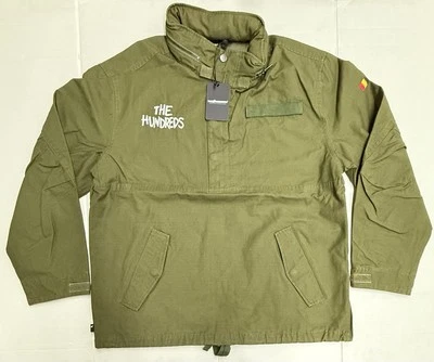Chaqueta Pullover The Hundreds X Full Metal Hombre Oliva Grande Nueva Con Etiquetas Foto 1 de 2