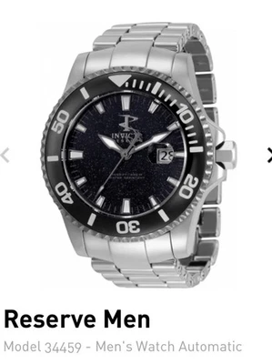 Reloj Invicta Reserve 34459 Swiss Ronda R150 25J esfera lunar tungsteno 47 mm Foto 1 de 4