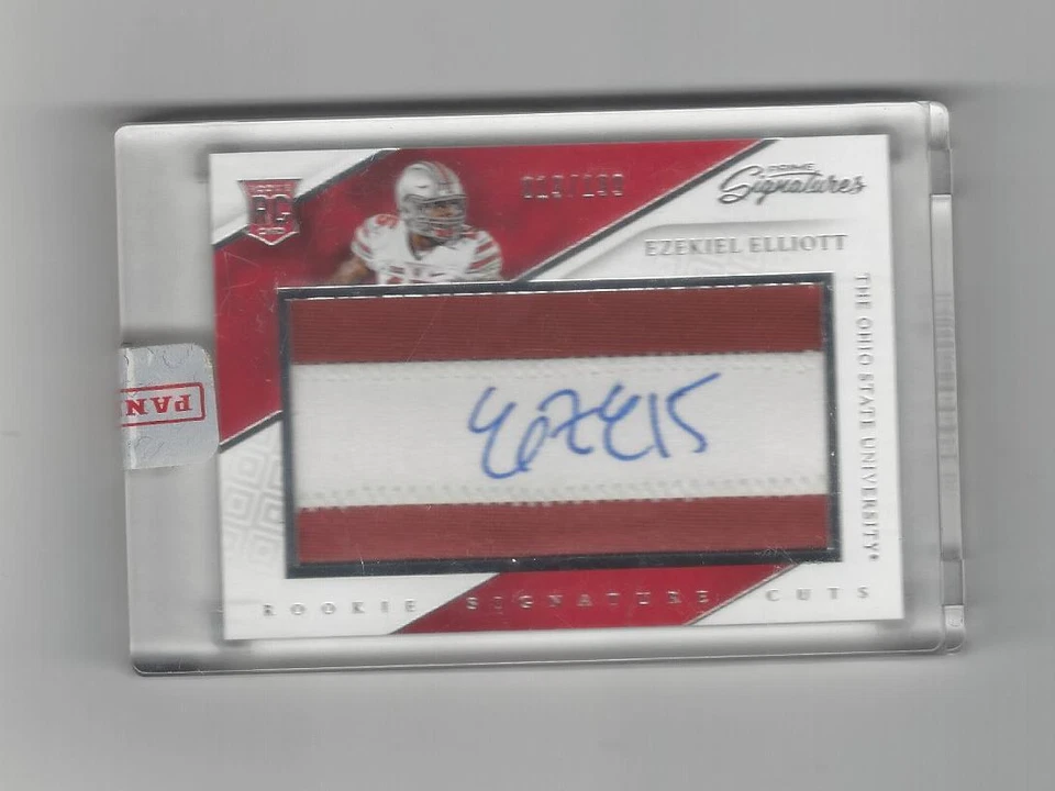 2016 Prime Signatures #282 Ezekiel Elliott RC AUTOGRAPH PATCH Cowboys /199  - Image 1 of 1