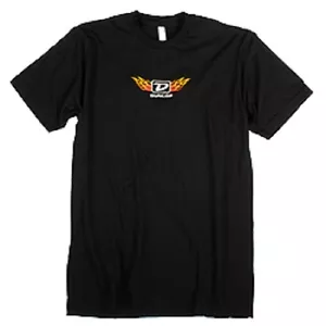 DUNLOP HOMBRE Camiseta Grande "Flame D" Camiseta Negra DSD06-MTS-L Descatalogada - Imagen 1 de 4