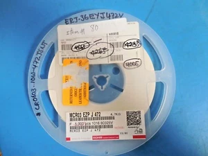Rohm Semiconductor MCR03EZPJ472 4.7kOhms ±5% 0.1W, 1/10W Chip Resistor (4,005pcs - Picture 1 of 3