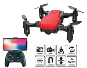 Dronite Mini Bolsillo Plegable Drone WIFI FPV Remoto/APLICACIÓN Cámara de Control LED - Imagen 1 de 14