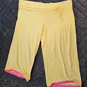 Xhilaration Women's Sleep lounge capri pants pajama yellow bee Size XL - Picture 1 of 9