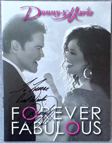 Donny Osmond Signed In Person Donny & Marie Forever Fabulous Las Vegas Program Cover