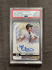 2020 Bowman Sterling - RILEY GREENE- Prospect Auto Wave Ref /125 PSA 10