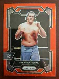 WWE CARD PANINI 2024 PRIZM THE GREAT KHALI RED WAVE PARALLEL CARD #164 - Photo 1 sur 2