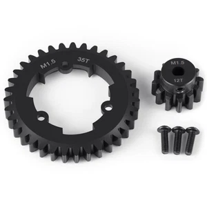 For TRAXXAS X MAXX 1/5 XRT 8S 1.5 MOD CARBON STEEL SPUR + PINION GEARS 35T 12T - Bild 1 von 7