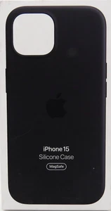 Genuine Apple Silicone Case MagSafe for iPhone 15 6.1" - Black - Photo 1 sur 1
