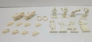 Lot of 18 Vintage Antique Toy Figurines Elephants, Characters Earings & More - Picture 1 of 11