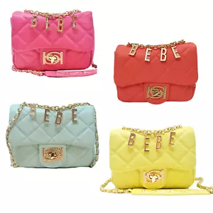 Bolso de hombro Bebe Wyatt surtidos colores mango superior y correa nuevo con etiquetas - Imagen 1 de 12