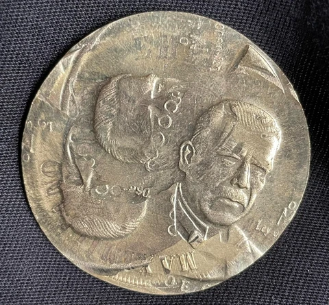 1990 MEXICO 100,000 PESOS PATTERN  BRONZE  THREE  Struck (ONE ) 1 Cover