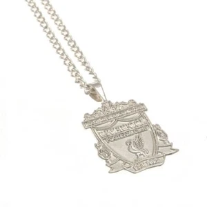 Liverpool FC Silver Plated Pendant & Chain XL - Brand New Official Merchandise - Picture 1 of 3