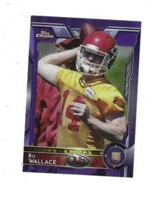 2015 Topps cromo púrpura refractors #188 Bo Wallace RC Kansas City Chiefs - Imagen 1 de 1