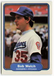 1982 Bob Welch Fleer - Los Angeles Dodgers - Picture 1 of 2