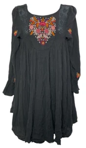Vestido Free People XS Mojave Boho Mini Cambio Bordado Floral Encaje Festival - Imagen 1 de 8