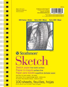 Almohadilla de papel de boceto Strathmore (350-6 5,5"X8,5"-100 hojas - Imagen 1 de 1