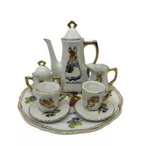 Juego de té Beatrix Potter Peter Rabbit de 10 piezas completo con. Caja - Imagen 1 de 11