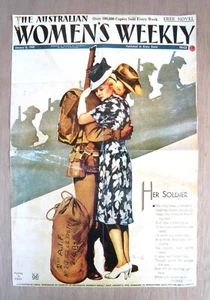 WWII Woman’s Weekly Cover Poster January 6 1940 - Picture 1 of 10