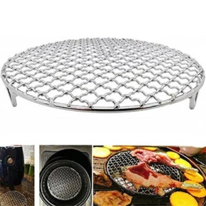 Grill grate stainless steel round Ø 15 18 20 24 29cm Grill BBQ NEW - Picture 1 of 18