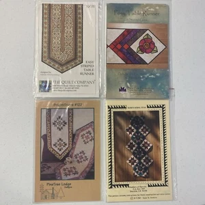 Lot Of 4 Table Runner Quilt Patterns Various Brands & Designs NIP - Picture 1 of 10