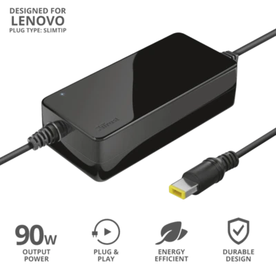 Caricabatteria PC laptop 90W TRUST LENOVO Slim Alimentatore computer portatile