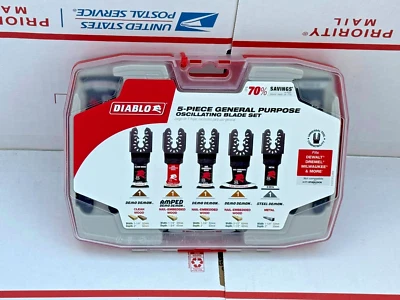 Diablo DOU5SPC Oscillating Multi-Tool General Purpose Pack Of 5 Blades