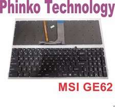 Keyboard for MSI GE62 GE72 GS60 GS70 GT72 GT72S Gaming Laptop with WHITE Backlit