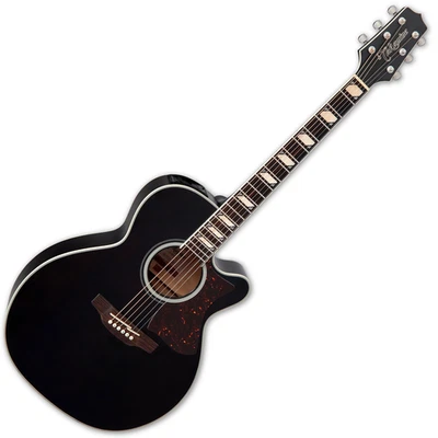 Takamine GN73CESB Solid Top Electro-Acoustic Guitar, Satin Black - Image 1 of 4