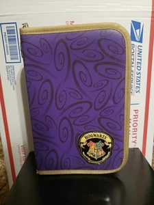 Harry Potter Zip Up Pencil Cases Hogwarts Vintage 2001 Pencils Pad Erasers Pens - Picture 1 of 3