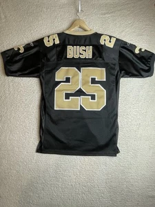 VTG NFL New Orleans Saints Reggie Bush #25 Reebok Size 50 Authentic Sewn Jersey - Picture 1 of 13